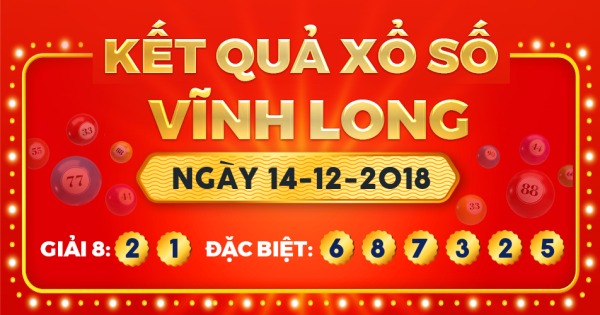 Kết quả xổ số Vĩnh Long ngày 14/12/2018
